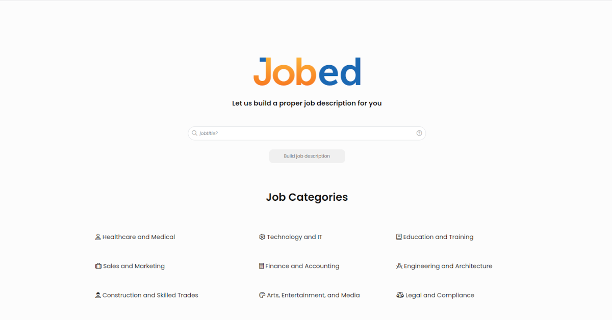 Ai Powered Job Description Generator